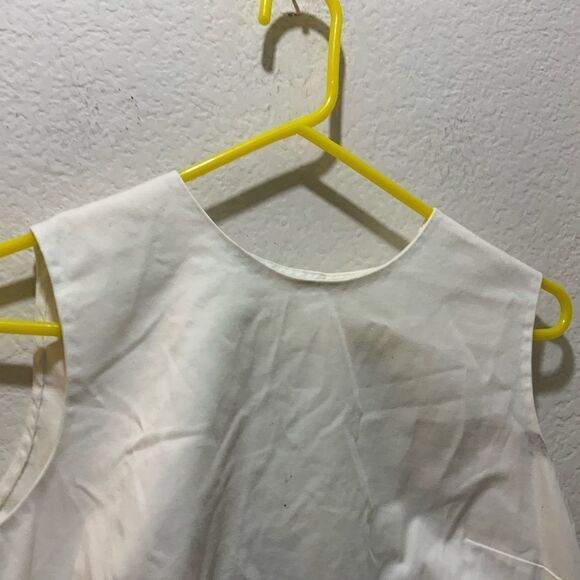 Iris & Ink Top white top size  8 US /12 UK strapless asymmetrical back pleated - Picture 4 of 9